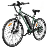 Electric Bike Yoloway M10 250W Motor 36V12.5AH Battery 27.5*1.95 Inch Tires Disc Brakes - Green